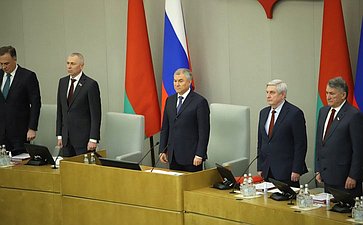 Сенаторы РФ приняли участие во втором заседании 61-й сессии Парламентского Собрания Союза Беларуси и России