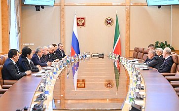 Встреча сенаторов с Раисом Республики Татарстан Рустамом Миннихановым