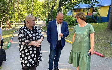 Андрей Базилевский посетил детский лагерь отдыха и оздоровления детей «Мир детства» в Мичуринском сельском поселении края