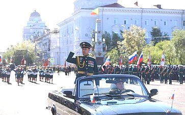 Баир Жамсуев принял участие в торжественных мероприятиях в честь 80-летия Победы над милитаристской Японией и окончания Второй мировой войны