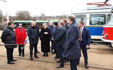 Валентина Матвиенко ознакомилась с работой трамвайного депо муниципального казённого предприятия «КалининградГорТранс»