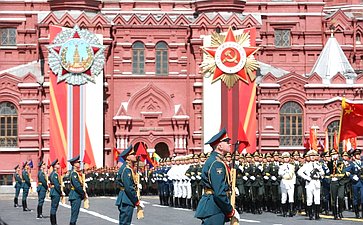 Председатель Совета Федерации Валентина Матвиенко присутствовала на военном параде в ознаменование 80-й годовщины Великой Победы