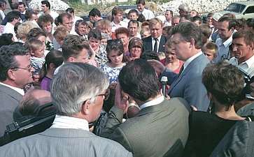 Рабочая поездка Председателя СФ в Республику Мордовия, 1995