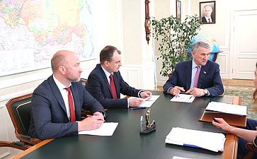 Рабочая встреча заместителя Председателя СФ Юрия Воробьева с Руководителем Федерального агентства по техническому регулированию и метрологии Антоном Шалаевым