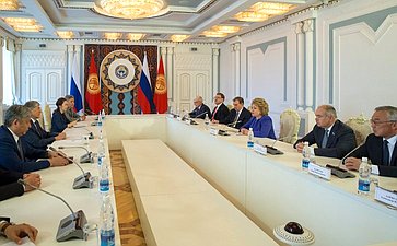 Встреча В. Матвиенко с Президентом Киргизской Республики А. Атамбаевым