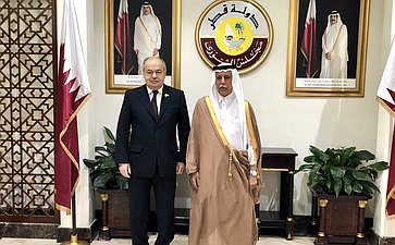 Рабочий визит делегации Совета Федерации во главе с заместителем Председателя СФ Ильясом Умахановым в Государство Катар