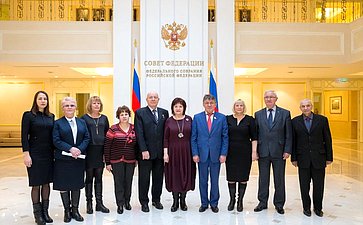 Встреча В. Озерова с членами Правления общественной организации семей погибших защитников Отечества
