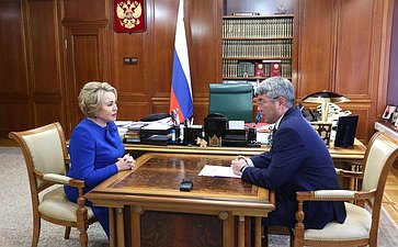 Встреча Председателя Совета Федерации Валентины Матвиенко с руководством Бурятии