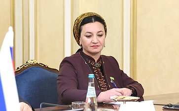 Встреча Председателя Совета Федерации Валентины Матвиенко с Председателем Меджлиса Туркменистана Дуньягозель Гулмановой