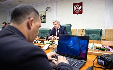 Встреча А. Пушкова с представителями СМИ