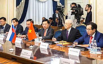 Встреча заместителя Председателя СФ А. Турчака с Генеральным секретарем ЦК Компартии Вьетнама Н. Чонгом