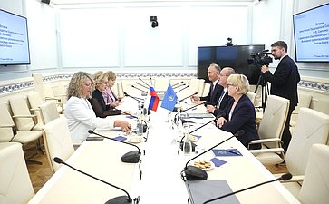Встреча заместителя Председателя Совета Федерации Инны Святенко с директором Европейского регионального бюро Всемирной организации здравоохранения