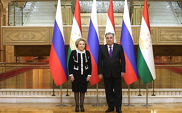 Встреча Председателя Совета Федерации Валентины Матвиенко с Президентом Республики Таджикистан Эмомали Рахмоном