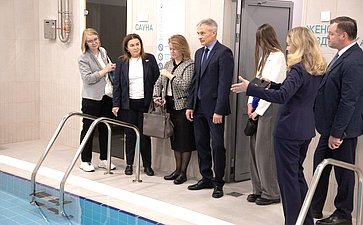 Сенаторы посетили Центр физкультурной и спортивной работы «Олимпия» Тюменского муниципального района