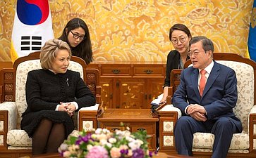 Встреча В. Матвиенко с президентом Южной Кореи