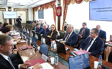 Заседание Комитета Совета Федерации по международным делам