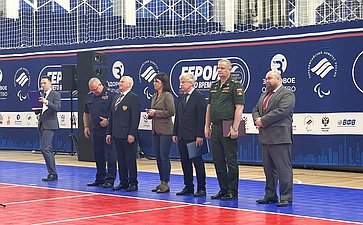 Юрий Валяев принял участие в торжественной церемонии открытия Всероссийских соревнований среди ветеранов СВО «Кубок по волейболу сидя «Герои нашего времени»