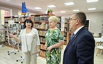 Ольга Бас в рамках поездки в регион посетила город Перевальск