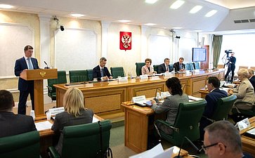 Встреча членов СФ с Министром труда и социальной защиты РФ М. Топилиным
