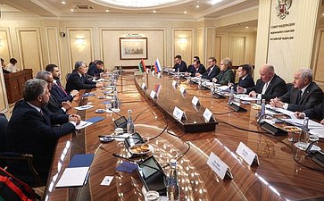 Встреча Председателя Совета Федерации Валентины Матвиенко с Председателем Высшего государственного совета Ливии Мухаммедом Такалой