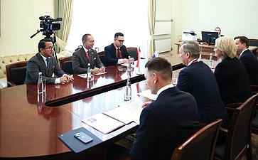 Встреча первого заместителя Председателя СФ Андрея Яцкина с заместителем председателя Народного консультативного конгресса Республики Индонезии