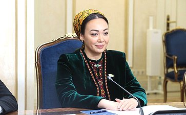 Встреча Председателя Совета Федерации Валентины Матвиенко с Председателем Меджлиса Туркменистана Дуньягозель Гулмановой