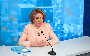 Пресс-конференция Председателя Совета Федерации Валентины Матвиенко по итогам весенней сессии 2022 года