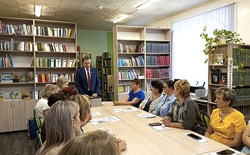 Сергей Рябухин в ходе работы в регионе посетил Вешкаймский район