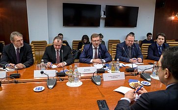 Встреча К. Косачева и О. Мельниченко с Чрезвычайным и Полномочным Послом Боливарианской Республики Венесуэла