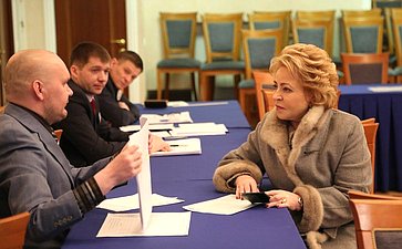 В. Матвиенко проголосовала на выборах Президента в Санкт-Петербурге