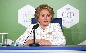 Валентина Матвиенко подвела итоги IX Невского международного экологического конгресса