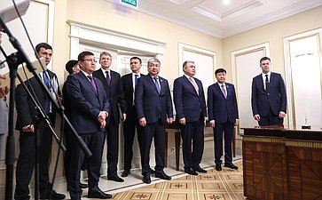 Церемония подписания Плана практических мероприятий («Дорожной карты») по развитию межпарламентского сотрудничества между Советом Федерации и Сенатом Парламента Республики Казахстан