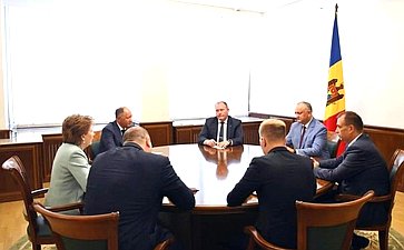 Встреча делегации Совета Федерации с Президентом Республики Молдовы Игорем Додоном