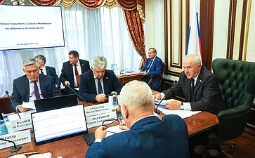 Заседание Комитета Совета Федерации по обороне и безопасности