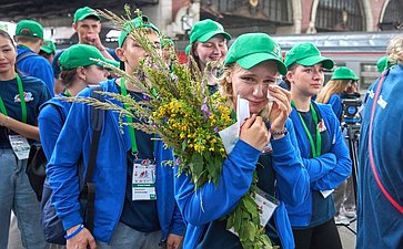 Участники «Поезда Памяти» прибыли в город-герой Москву (фото Фонд «Культурное пространство»)