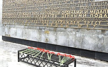 Сенаторы посетили парк в Барнауле в рамках рабочей поездки в Алтайский край
