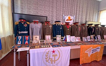 Игорь Кастюкевич организовал для школьников Херсонской области выставку «Гордость и слава России в орденах и медалях»