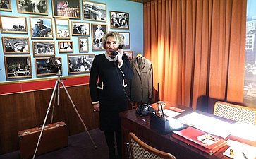 Председатель Совета Федерации Валентина Матвиенко приняла участие в открытии фотовыставки «Совет Федерации в объективе ТАСС», посвященной 30-летию Совета Федерации