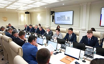 Заседание Комитета Совета Федерации по Регламенту и организации парламентской деятельности