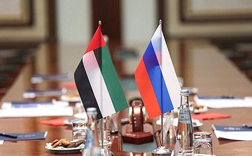 Константин Косачев провел встречу с председателем Комитета по обороне, внутренней и внешней политике Федерального национального совета Объединенных Арабских Эмиратов