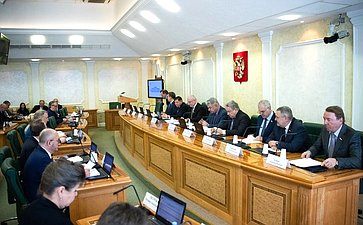 Совместное заседание Комитета СФ по конституционному законодательству и государственному строительству и Комитета СФ по по обороне и безопасности