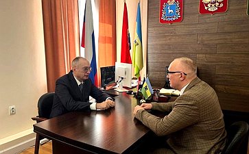 Андрей Кислов провел встречу с главой района Юрием Горяиновым