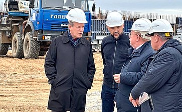 Александр Башкин и Геннадий Орденов в ходе поездки в регион посетили Северные очистные сооружения в Приволжском района Астраханской области