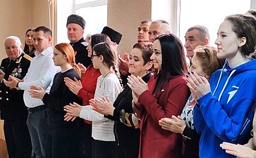 Лариса Мельник приняла участие в открытии новой экспозиции музея воинской славы средней общеобразовательной школы № 61