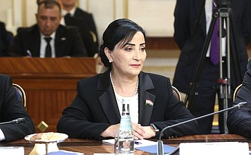 Валентина Матвиенко обсудила с Председателем Маджлиси милли Маджлиси Оли Республики Таджикистан Рустами Эмомали