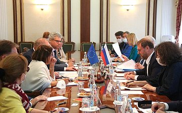 Константин Косачев провел встречу с докладчиками Парламентской ассамблеи Совета Европы
