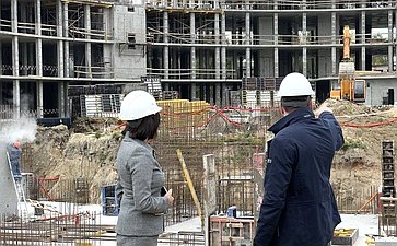 Наталья Котова проверила ход строительства хирургического корпуса Детской областной клинической больницы