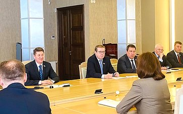 Сенаторы Российской Федерации встретились с Председателем Совета Республики Национального Собрания Республики Беларусь Натальей Кочановой