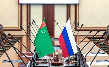 Встреча заместителя Председателя Совета Федерации Константина Косачева с Чрезвычайным и Полномочным Послом Туркменистана в Российской Федерации Эсеном Айдогдыевым