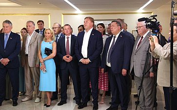 Торжественная церемония открытия в Совете Федерации фотовыставки, посвященной 50-летию со дня образования Группы «Альфа»
